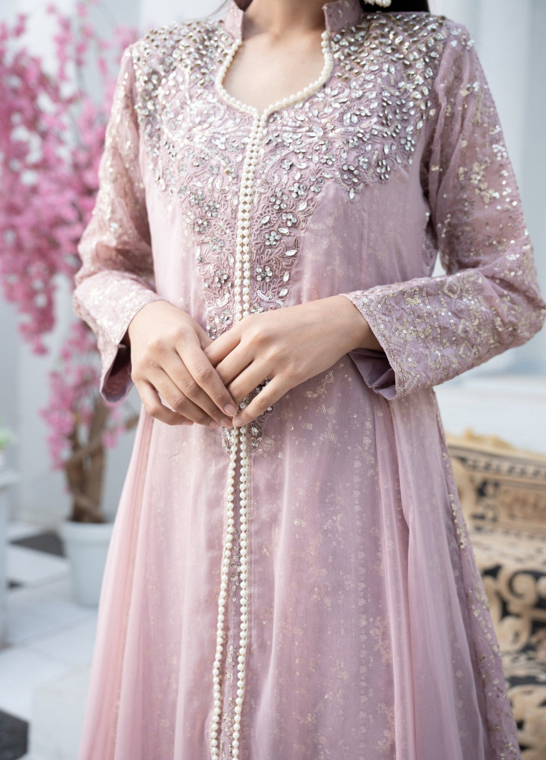 Princess by HEM Women RTW Embroidered Chiffon 3 Piece Suit Hamna Festive Collection