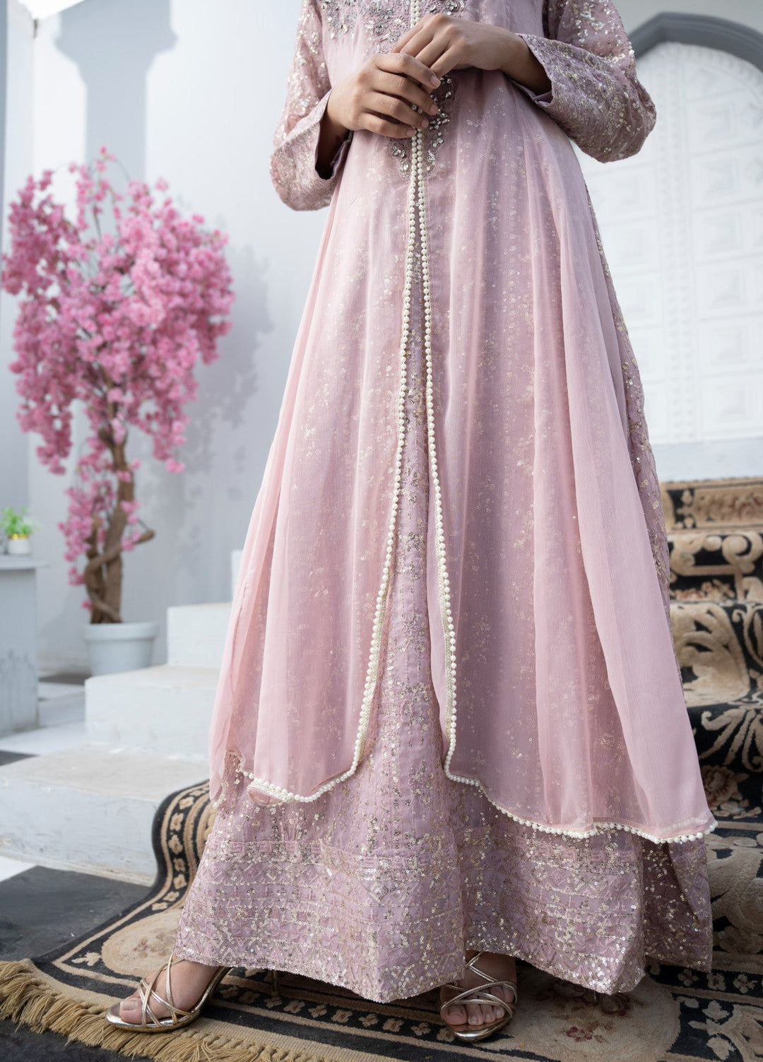 Princess by HEM Women RTW Embroidered Chiffon 3 Piece Suit Hamna Festive Collection