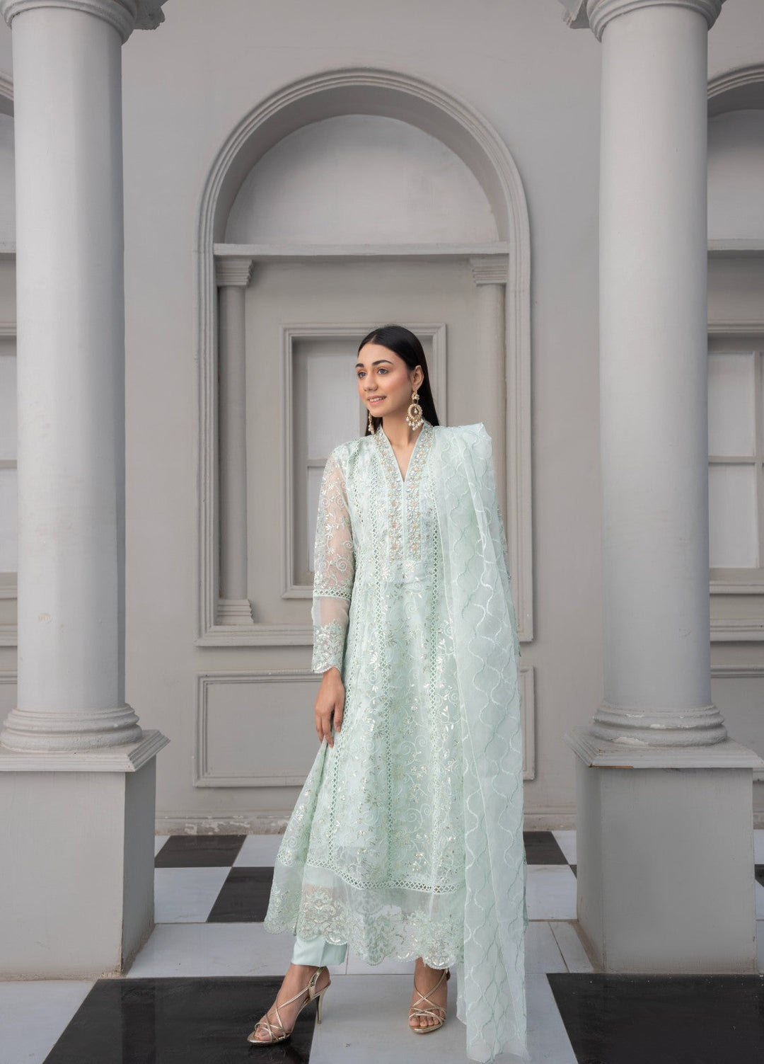 Princess by HEM Women RTW Embroidered Chiffon 3 Piece Suit Zaria Festive Collection