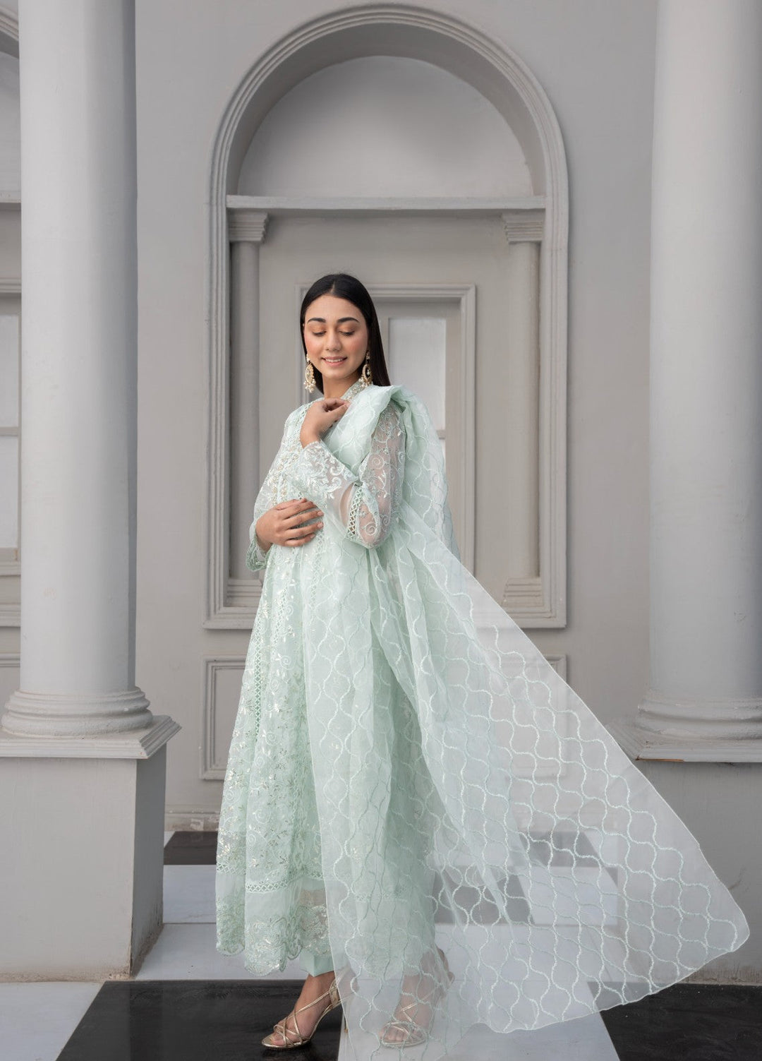 Princess by HEM Women RTW Embroidered Chiffon 3 Piece Suit Zaria Festive Collection