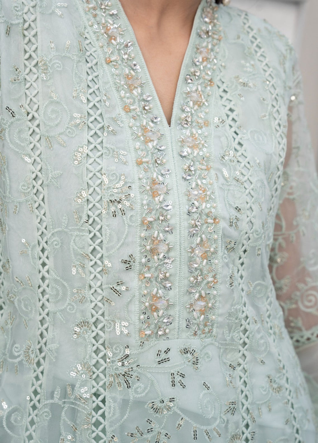 Princess by HEM Women RTW Embroidered Chiffon 3 Piece Suit Zaria Festive Collection