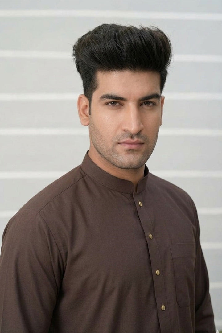 Royal Arabic Jubba by Edge Republic Mens RTW Solids Cotton Viscose 2 Piece Suit JB 019 Festive Collection