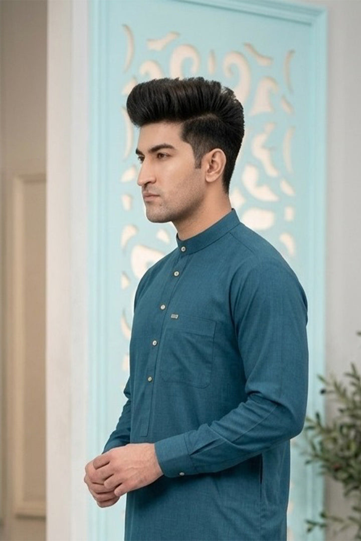 Royal Arabic Jubba by Edge Republic Mens RTW Solids Cotton Viscose 2 Piece Suit JB 020 Festive Collection