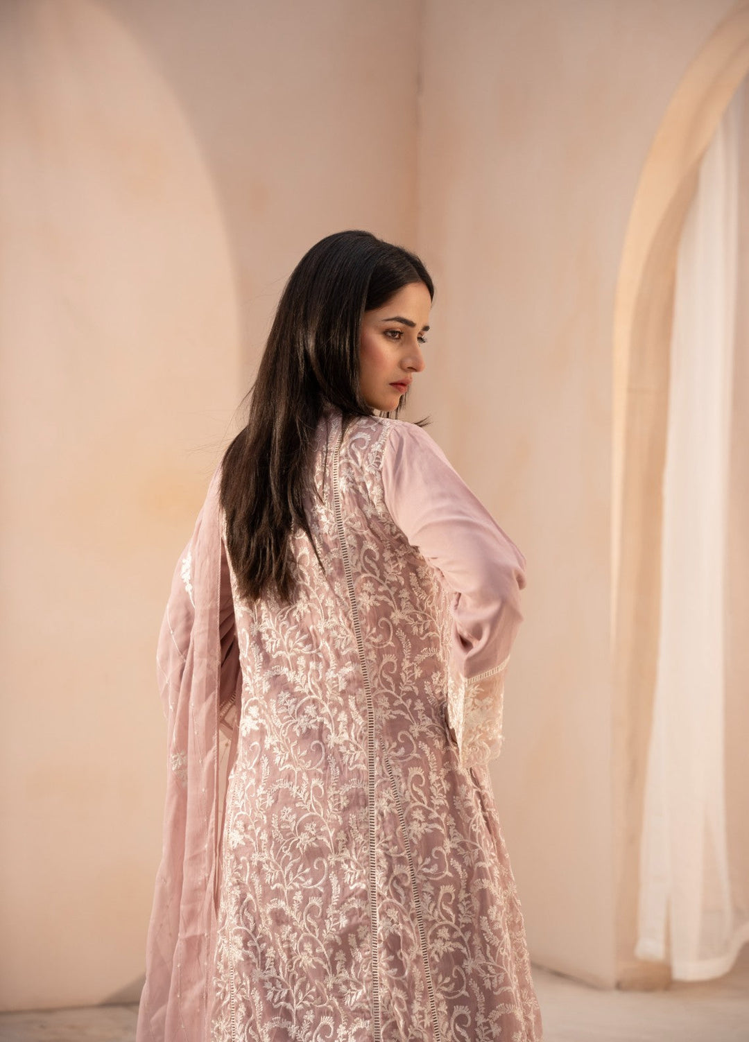Princess by HEM Women RTW Embroidered Chiffon 3 Piece Suit Gul-E-Rukh-Lilac Festive Collection