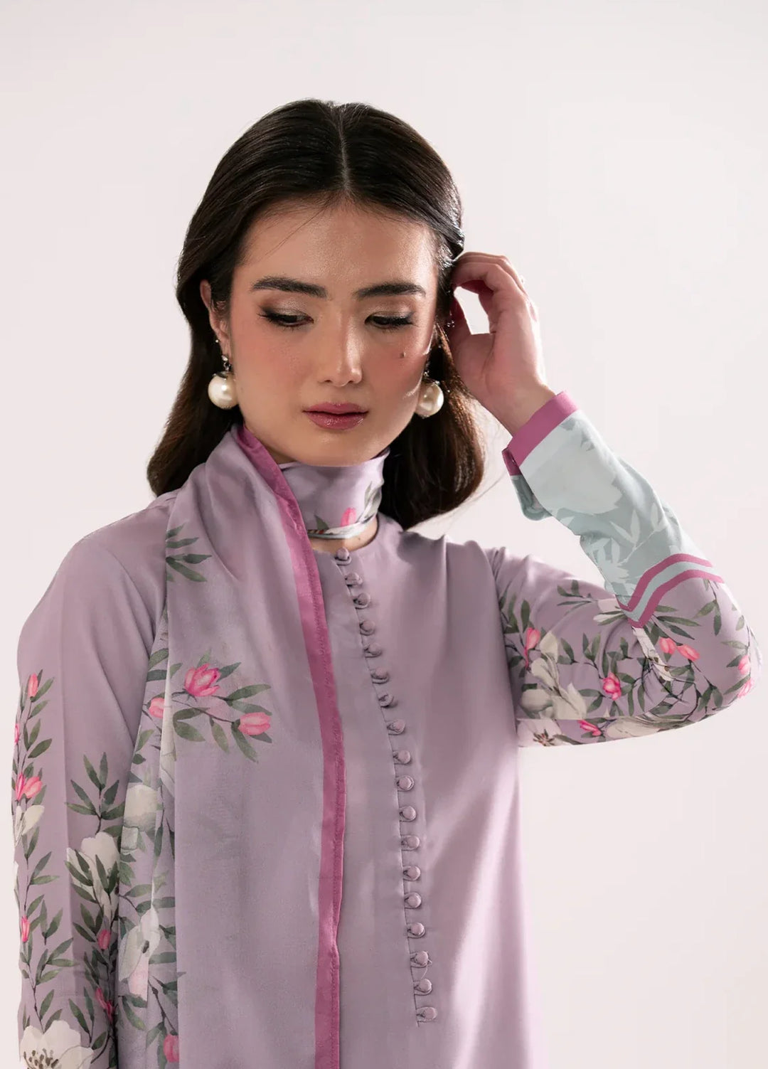 Whispers in the wind by Jahaan RTW Printed Lawn Silk 3 Piece Suit Coralina Casual Collection