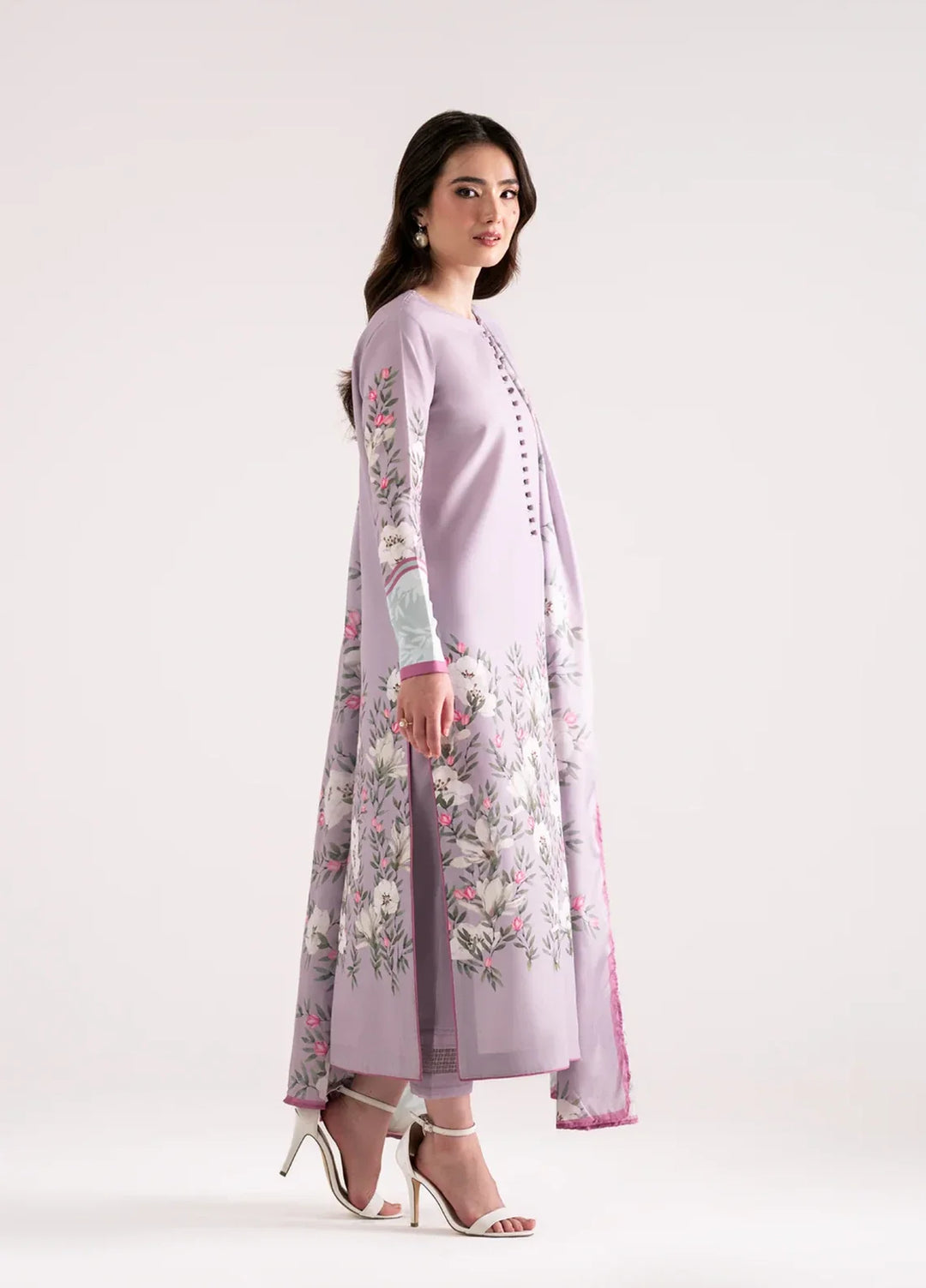 Whispers in the wind by Jahaan RTW Printed Lawn Silk 3 Piece Suit Coralina Casual Collection