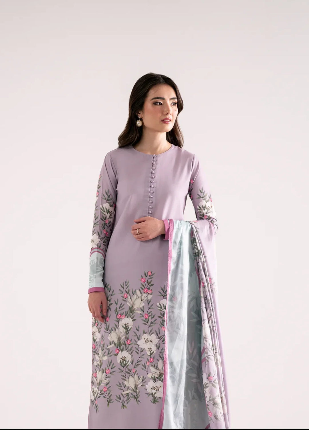 Whispers in the wind by Jahaan RTW Printed Lawn Silk 3 Piece Suit Coralina Casual Collection