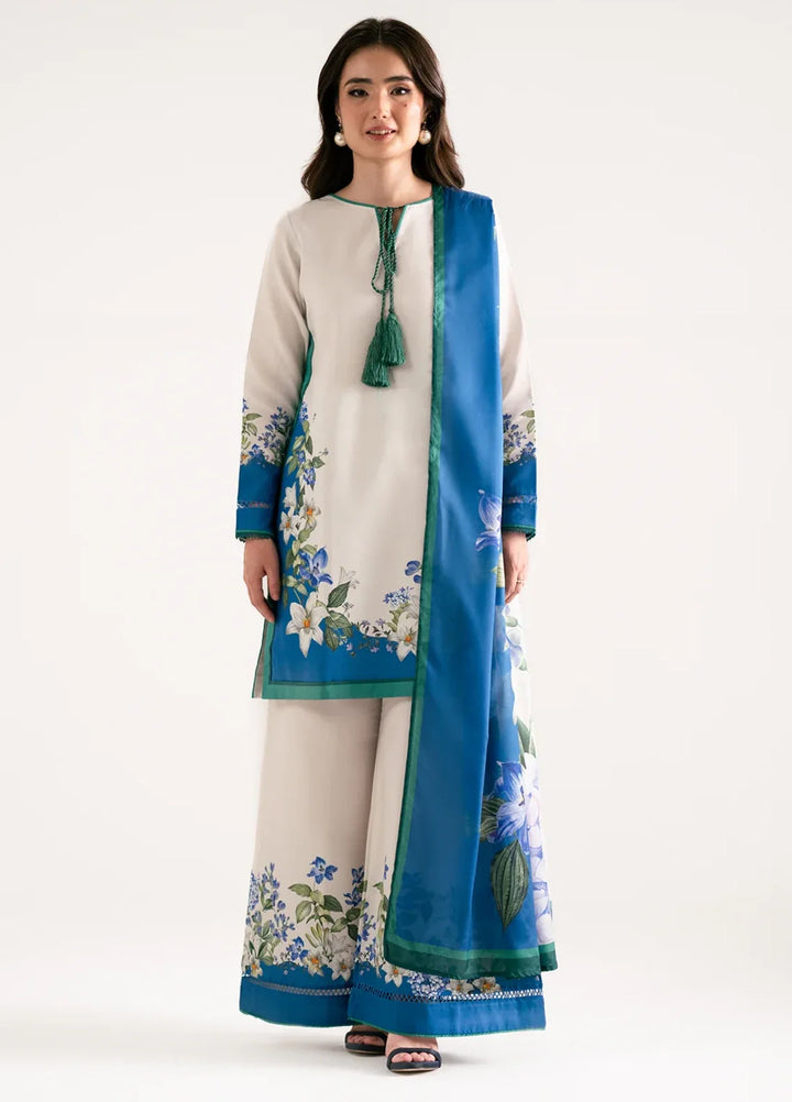 Whispers in the wind by Jahaan RTW Printed Lawn Silk 3 Piece Suit Riviere Casual Collection
