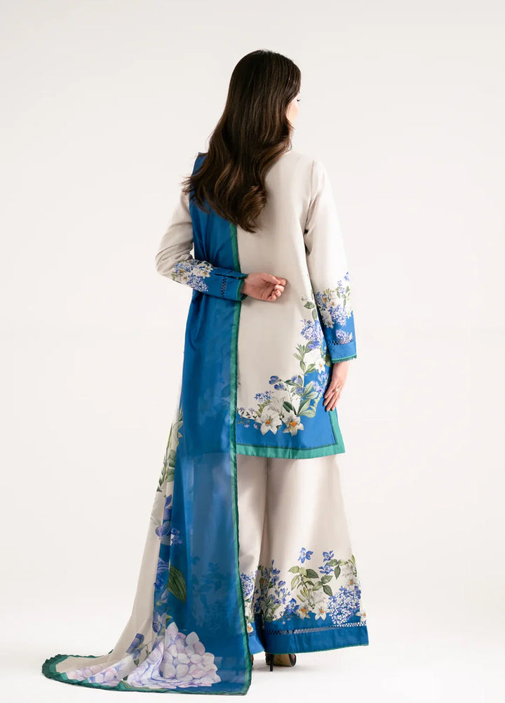 Whispers in the wind by Jahaan RTW Printed Lawn Silk 3 Piece Suit Riviere Casual Collection