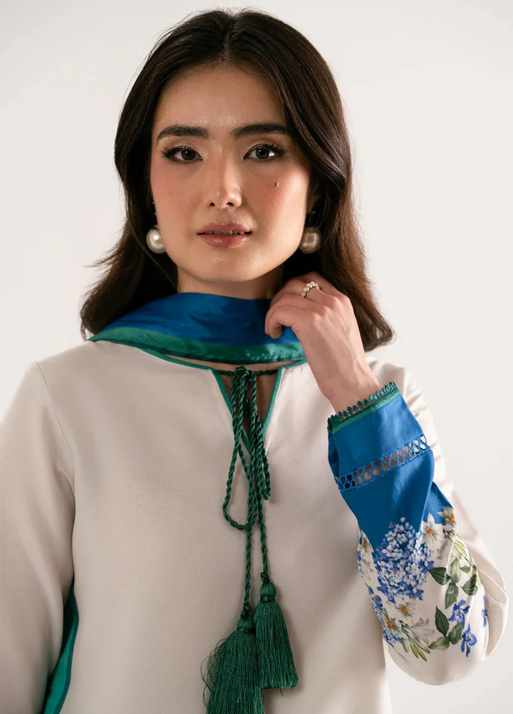 Whispers in the wind by Jahaan RTW Printed Lawn Silk 3 Piece Suit Riviere Casual Collection