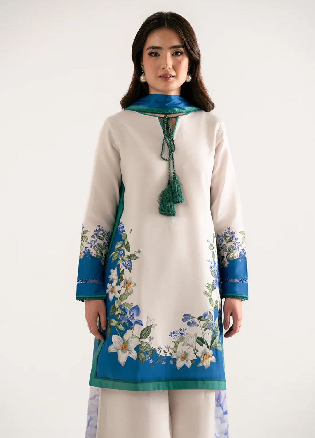 Whispers in the wind by Jahaan RTW Printed Lawn Silk 3 Piece Suit Riviere Casual Collection