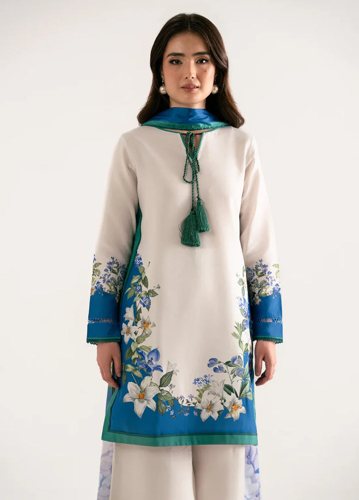 Whispers in the wind by Jahaan RTW Printed Lawn Silk 3 Piece Suit Riviere Casual Collection