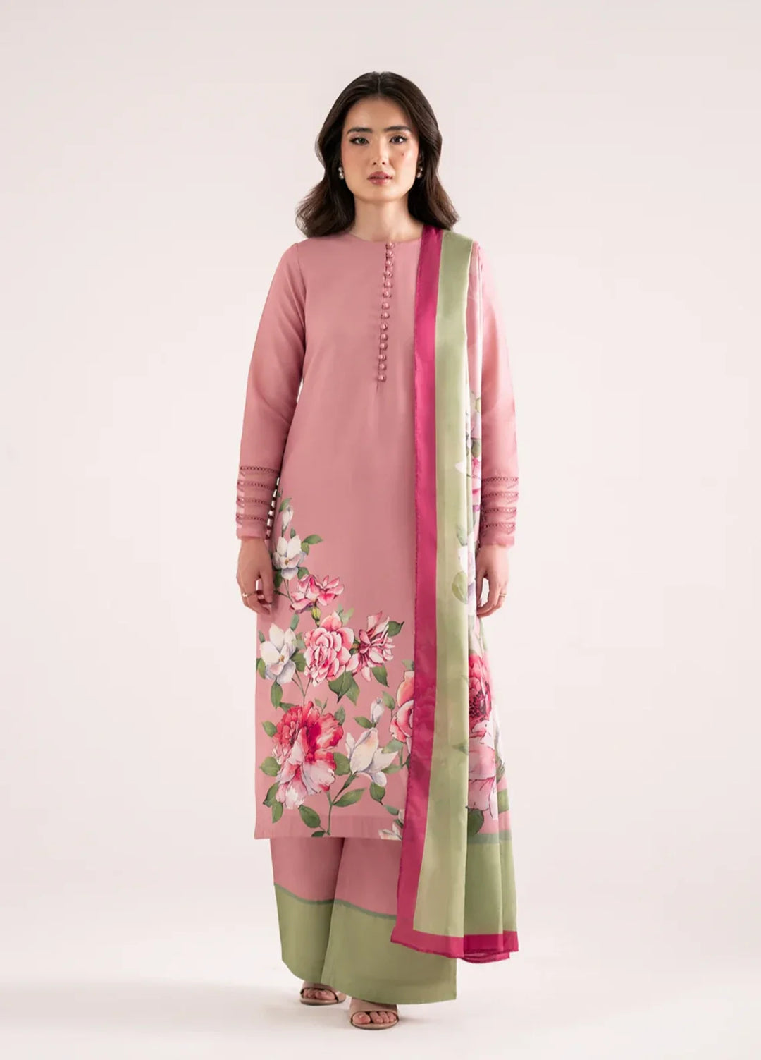 Whispers in the wind by Jahaan RTW Printed Lawn Silk 3 Piece Suit Rosaura Casual Collection