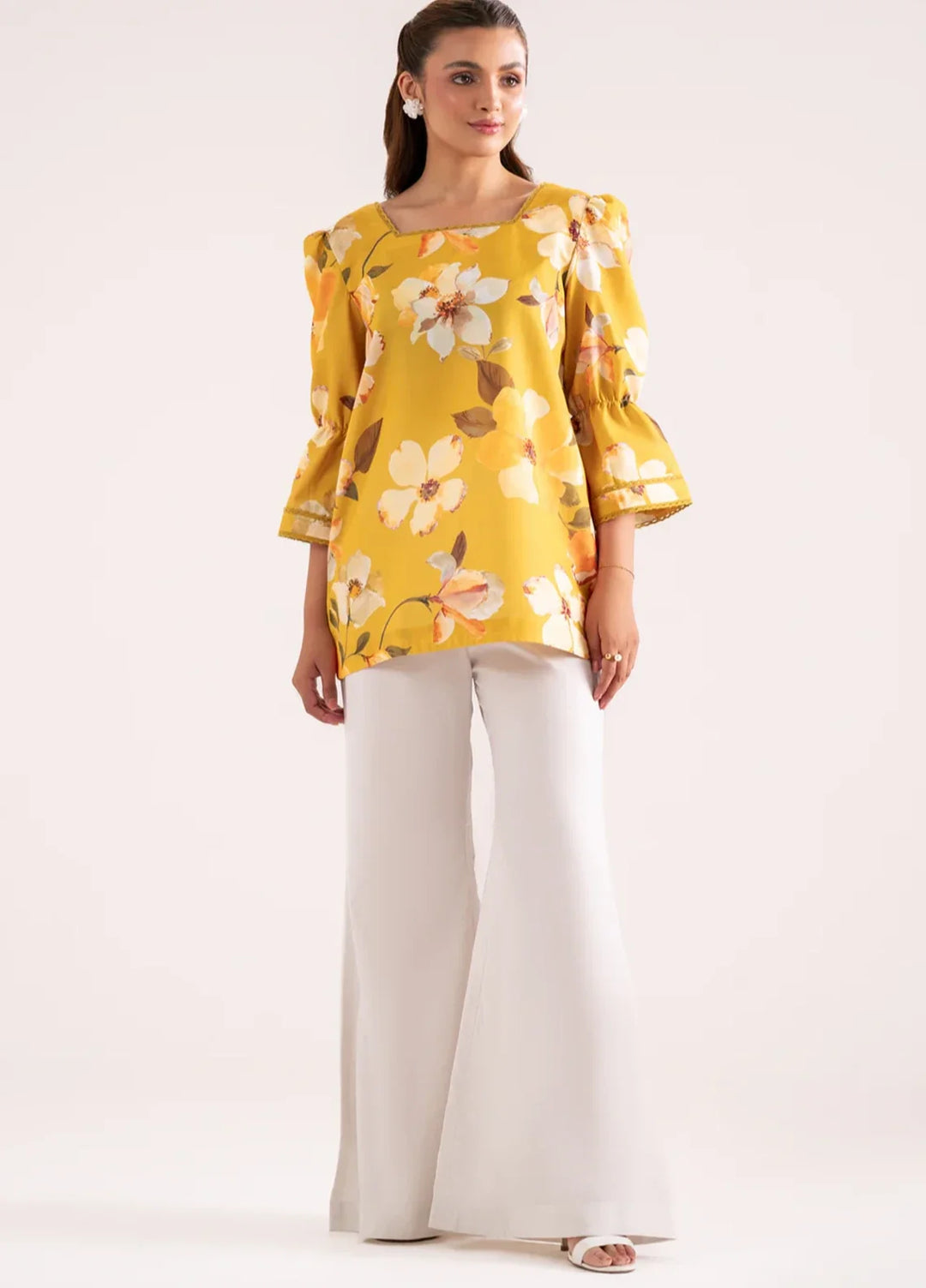 Whispers in the wind by Jahaan RTW Printed Crepe 2 Piece Suit Miel Casual Collection