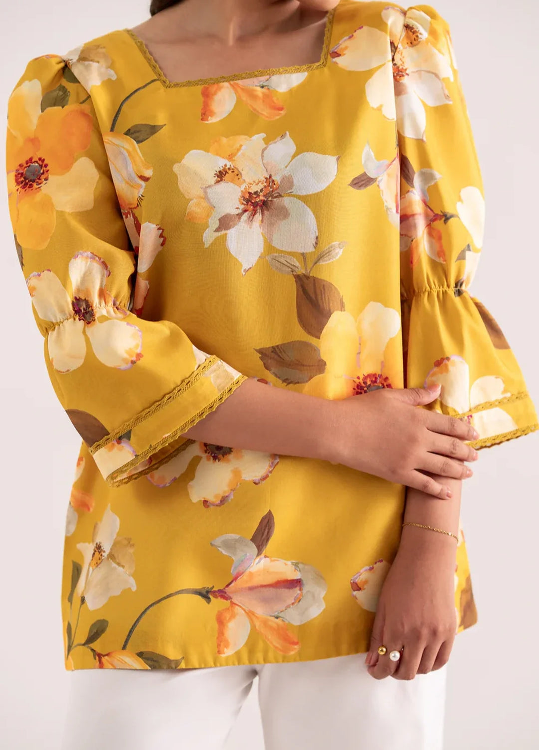 Whispers in the wind by Jahaan RTW Printed Crepe 2 Piece Suit Miel Casual Collection