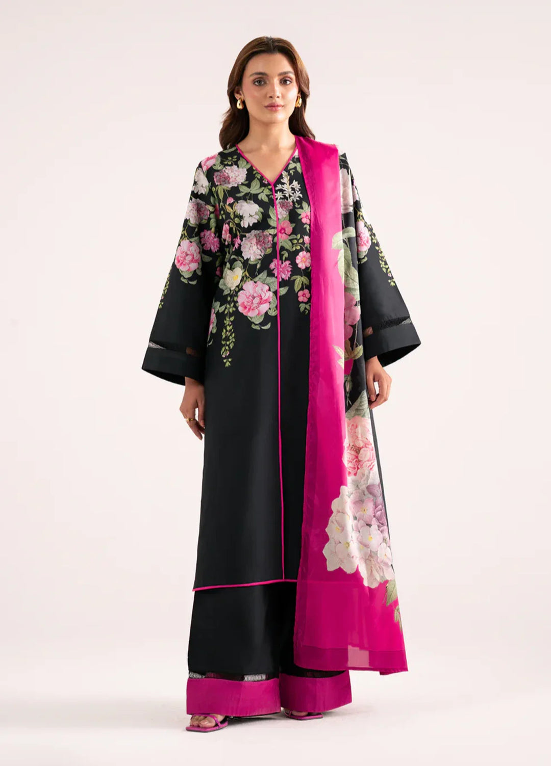 Whispers in the wind by Jahaan RTW Printed Lawn Silk 3 Piece Suit Fleurie Casual Collection
