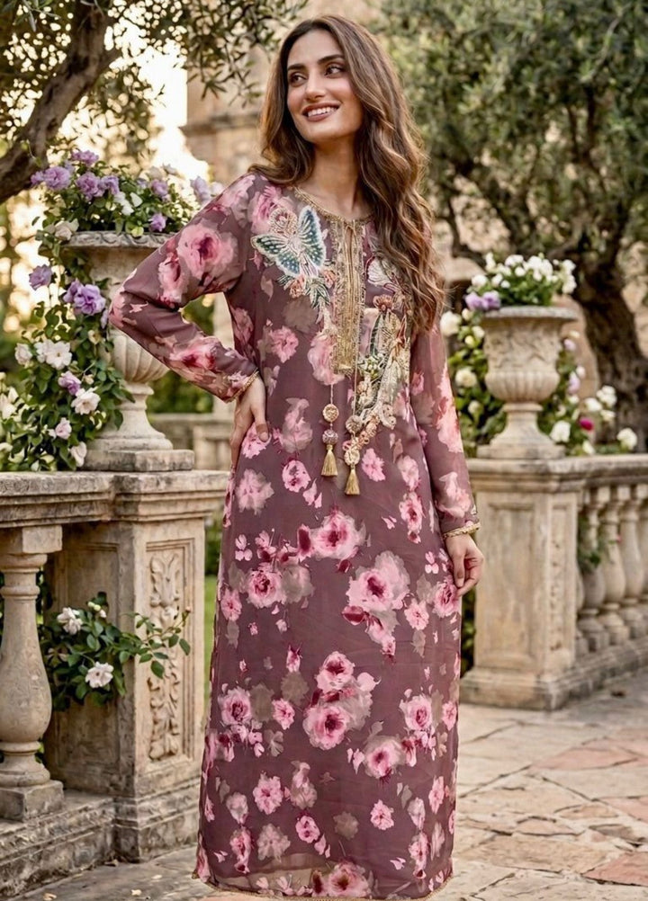 House of Nyyra Women RTW Embroidered Grip 1 Piece Suit Noir Rose Summer Collection