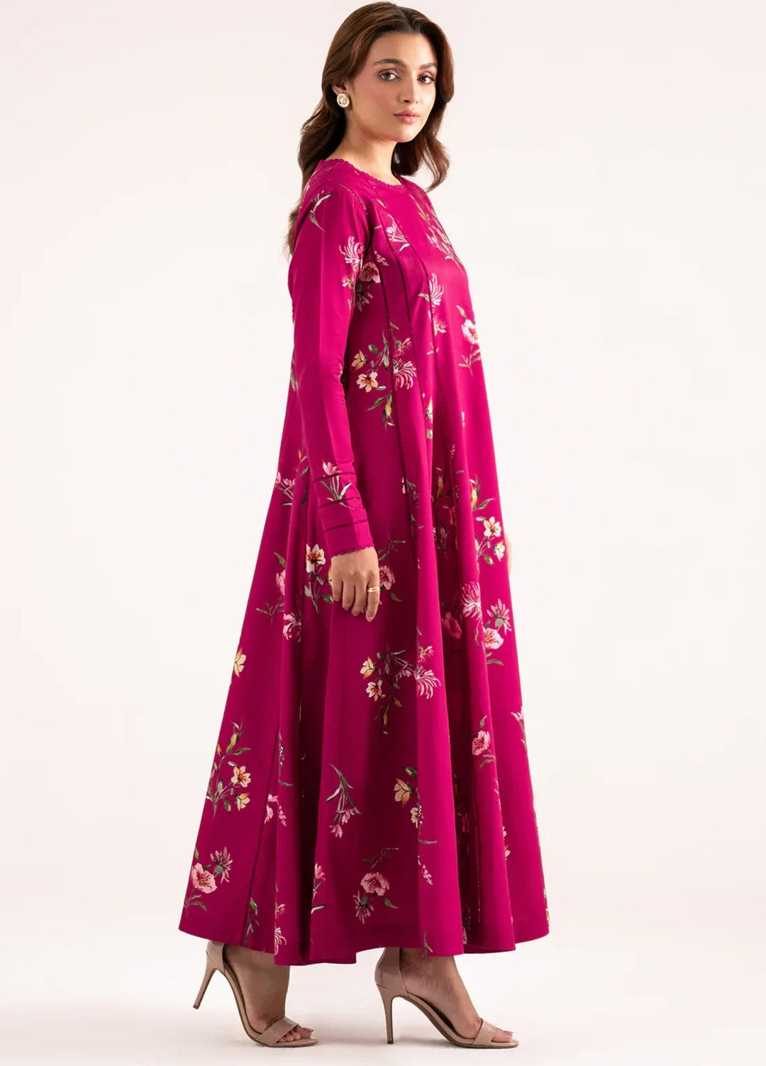 Whispers in the wind by Jahaan RTW Printed Lawn Silk 1 Piece Suit Carmin Casual Collection