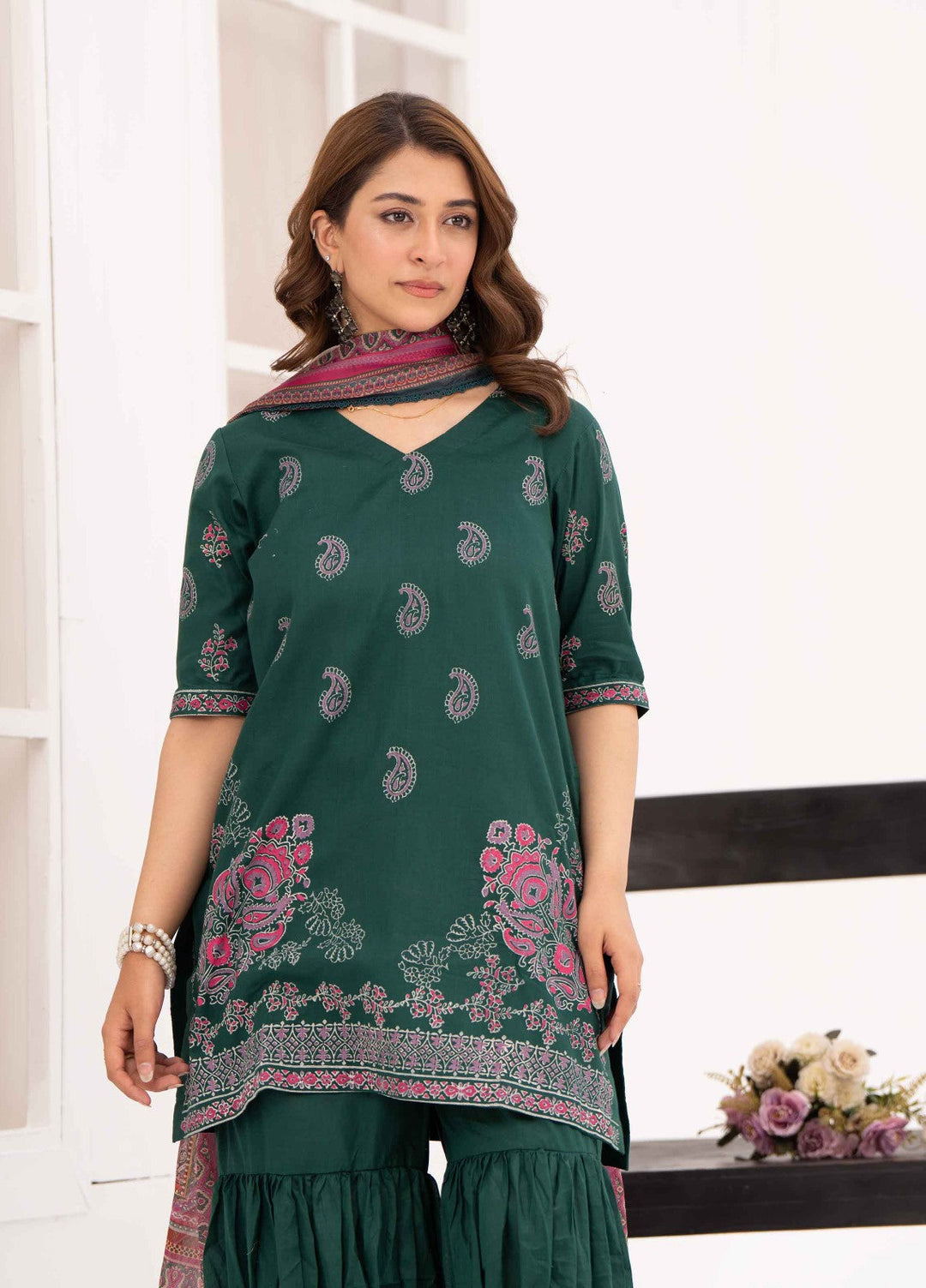 Ethnic Edition by Fajr Khan RTW Printed Lawn 3 Piece Suit Naksh Casual Collection