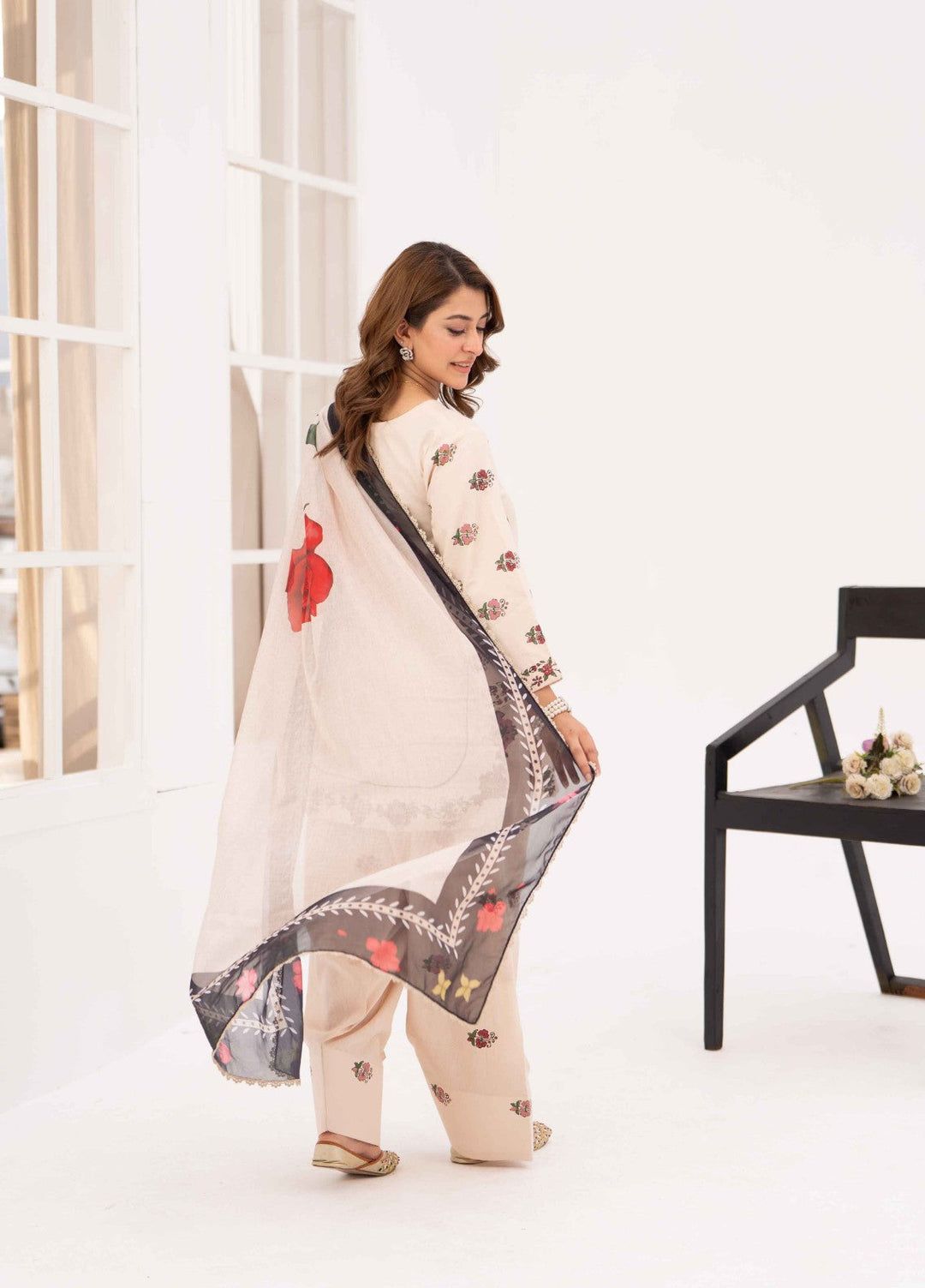 Ethnic Edition by Fajr Khan RTW Printed Lawn 3 Piece Suit Aks Casual Collection