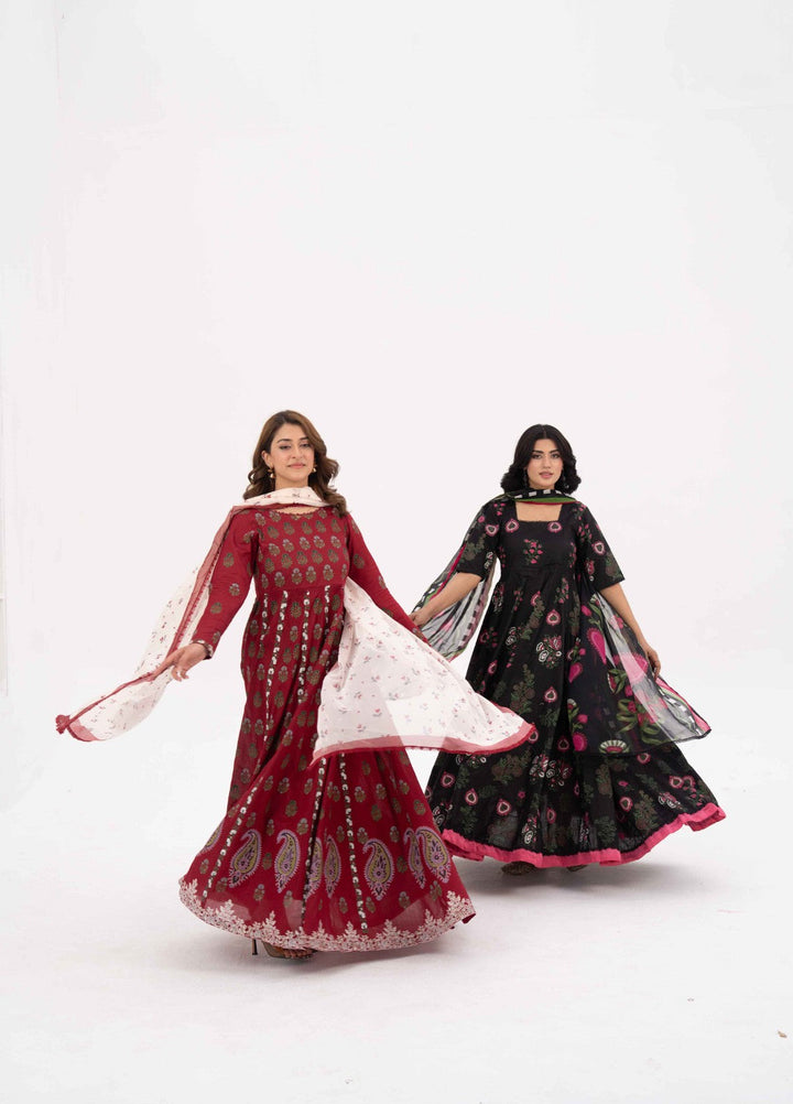 Ethnic Edition by Fajr Khan RTW Printed Lawn 3 Piece Suit GulMohr Casual Collection