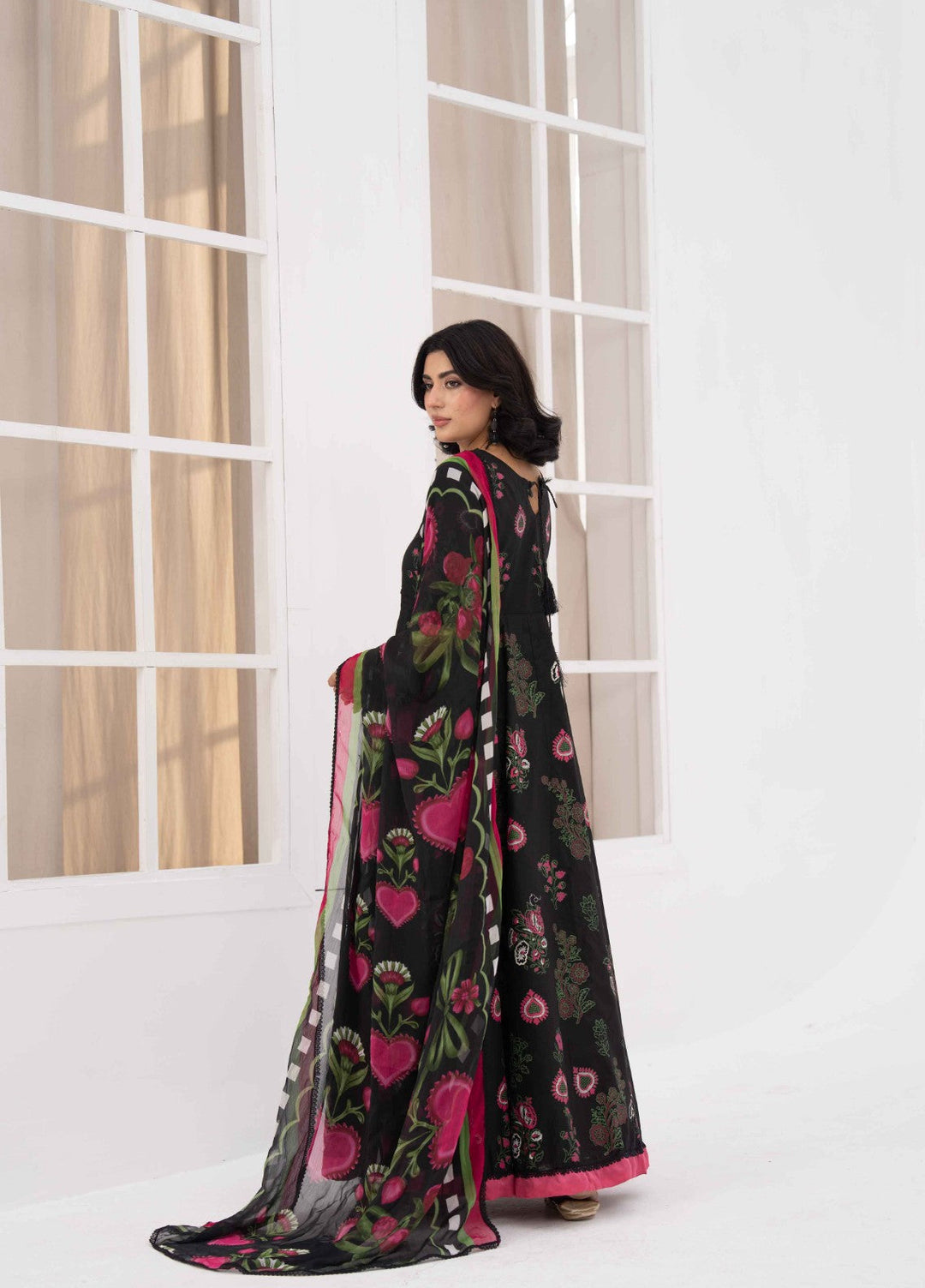 Ethnic Edition by Fajr Khan RTW Printed Lawn 3 Piece Suit GulMohr Casual Collection