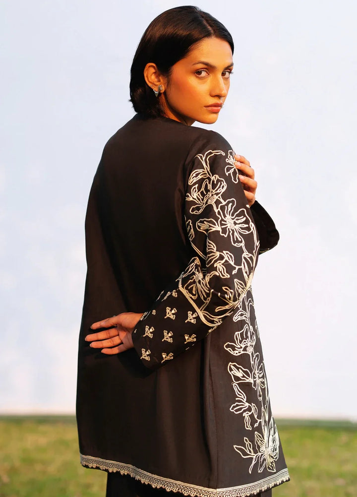 Urban Edge by jahaan RTW Embroidered Raw Silk 3 Piece Suit Phantom Casual Collection