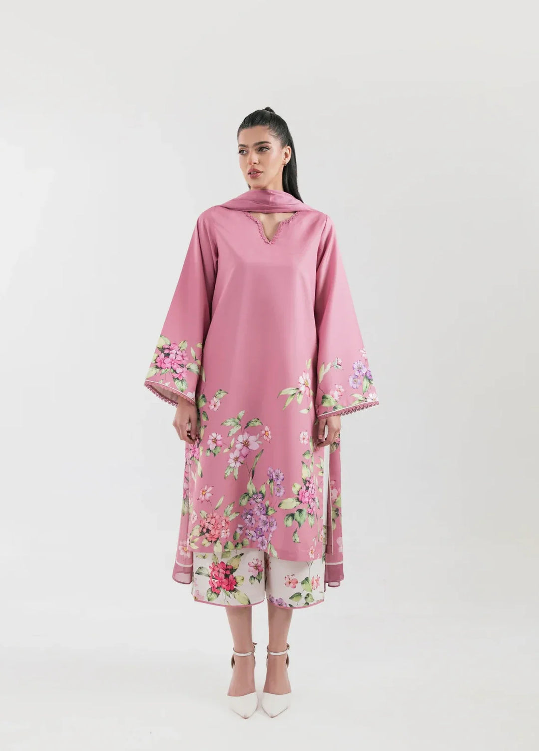 Ember Rose by Jahaan RTW Printed Lawn Silk 3 Piece Suit Flissia Casual Collection