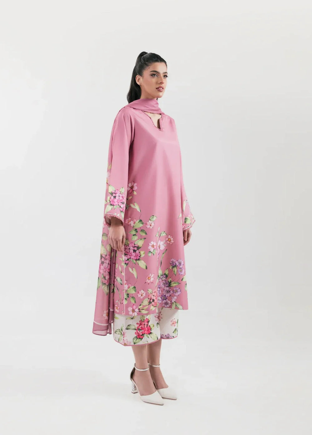 Ember Rose by Jahaan RTW Printed Lawn Silk 3 Piece Suit Flissia Casual Collection