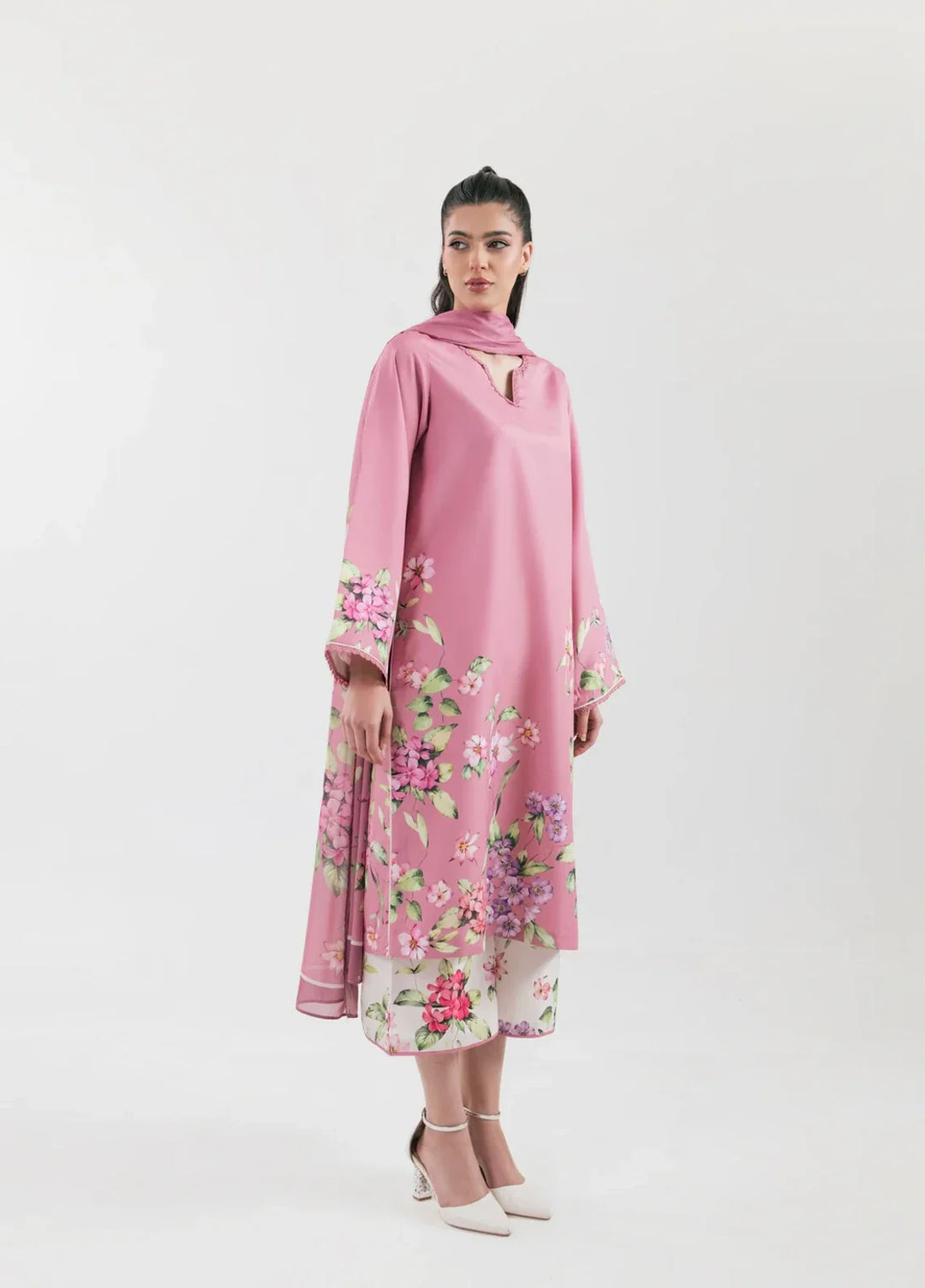 Ember Rose by Jahaan RTW Printed Lawn Silk 3 Piece Suit Flissia Casual Collection