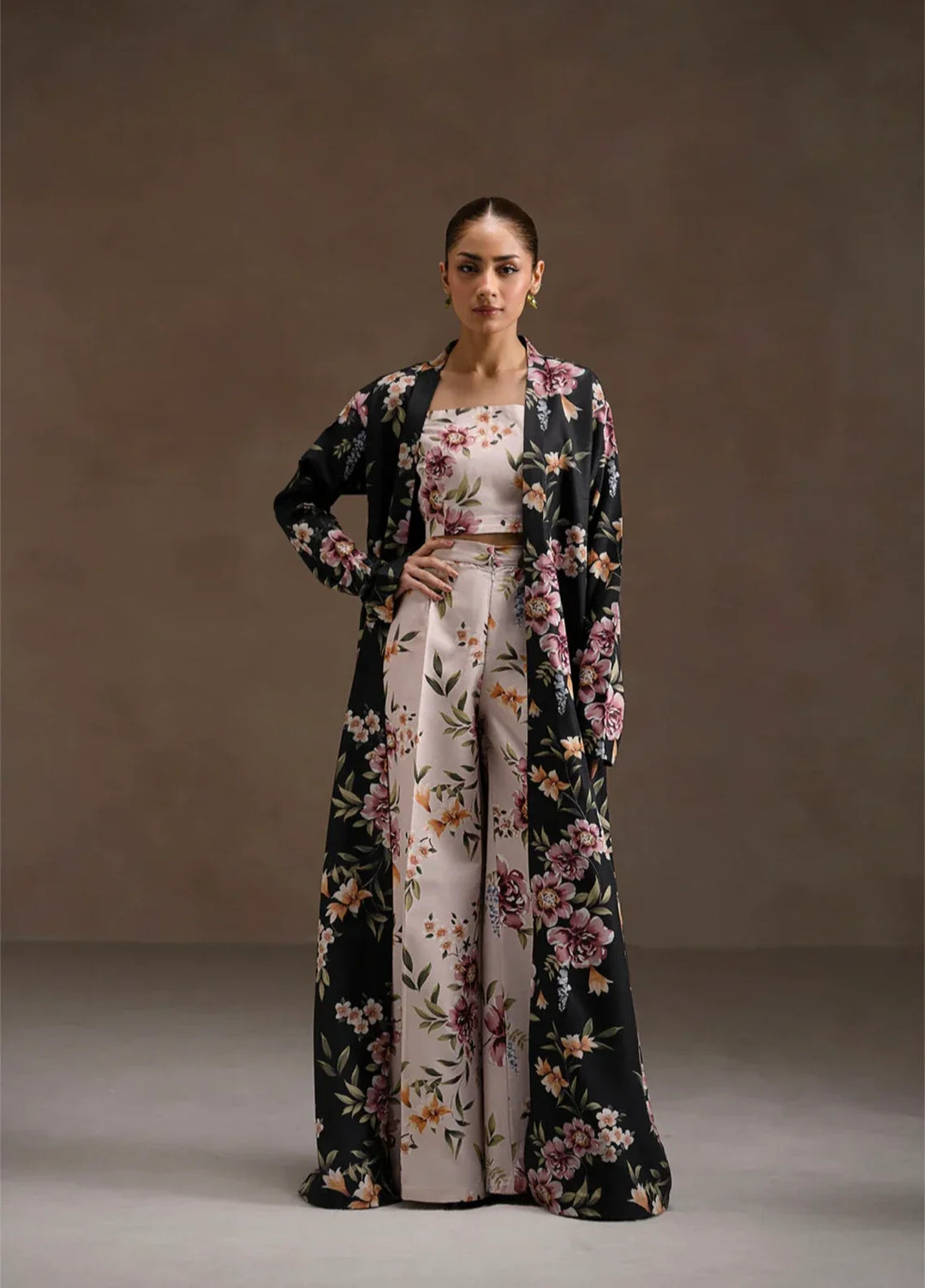 Ember Rose by Jahaan RTW Printed Lawn Silk 3 Piece Suit Verdena Casual Collection