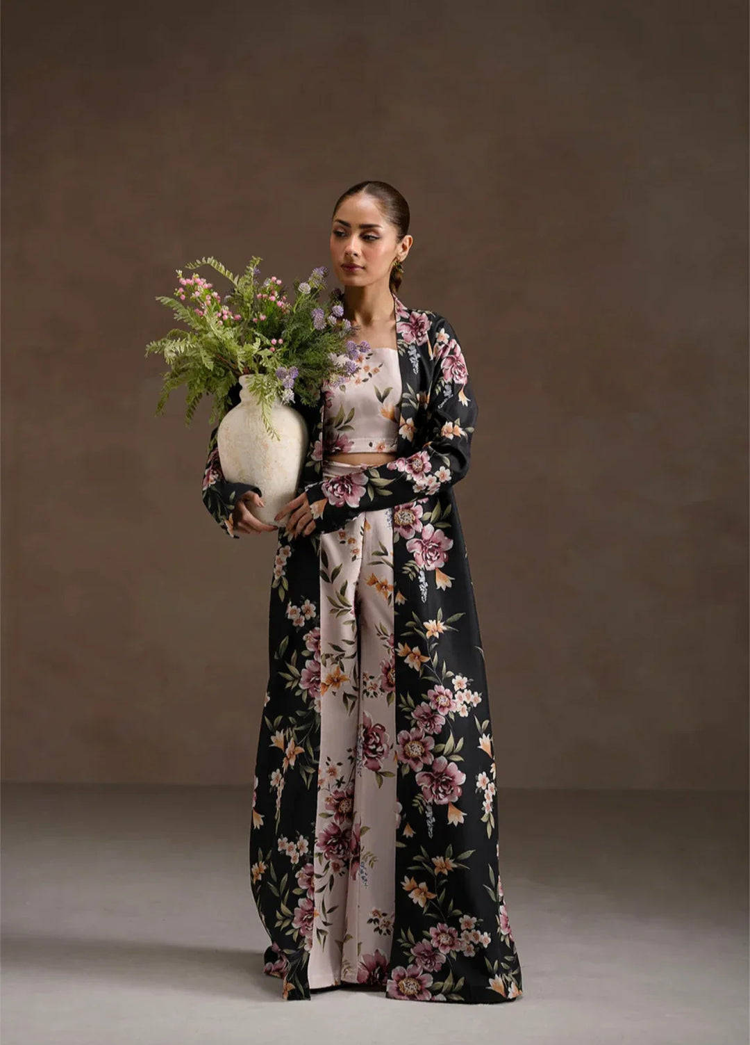 Ember Rose by Jahaan RTW Printed Lawn Silk 3 Piece Suit Verdena Casual Collection