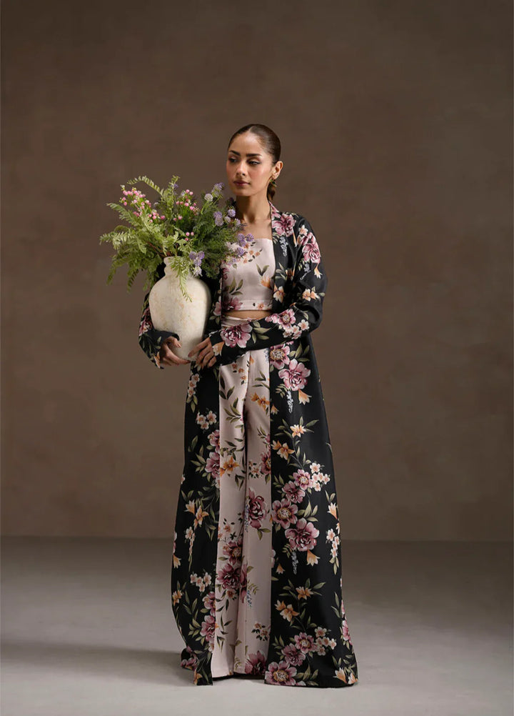 Ember Rose by Jahaan RTW Printed Lawn Silk 3 Piece Suit Verdena Casual Collection