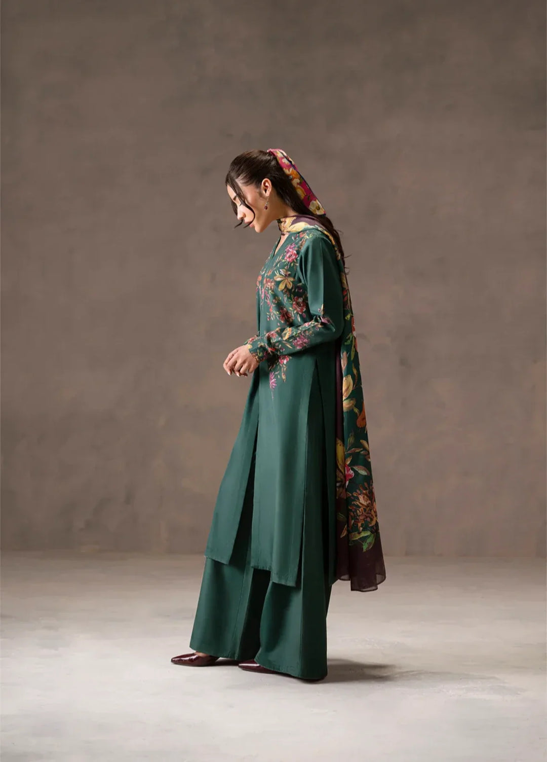 Ember Rose by Jahaan RTW Printed Lawn Silk 3 Piece Suit Emberia Casual Collection