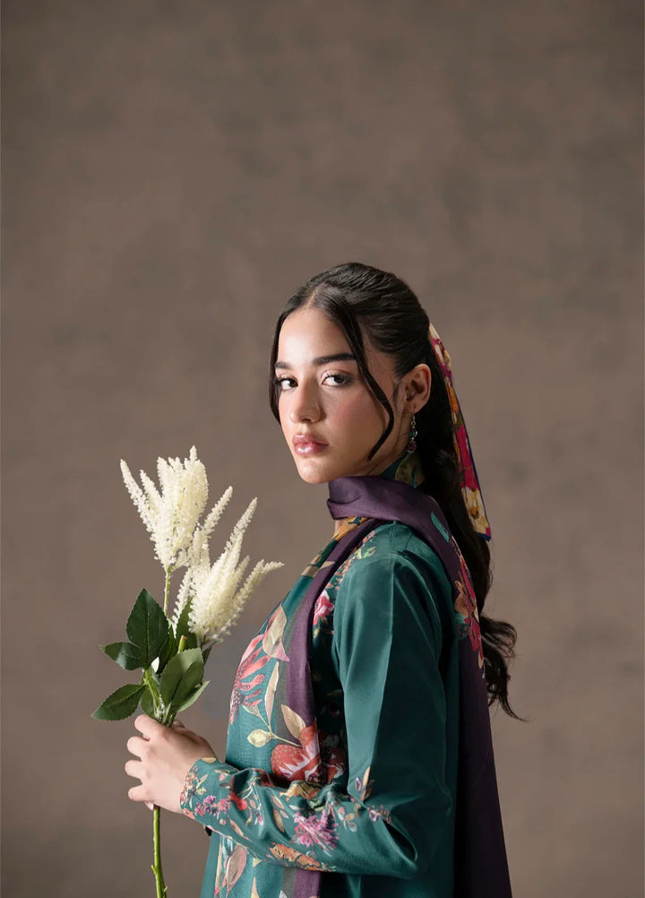 Ember Rose by Jahaan RTW Printed Lawn Silk 3 Piece Suit Emberia Casual Collection