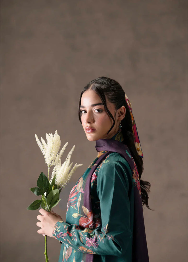 Ember Rose by Jahaan RTW Printed Lawn Silk 3 Piece Suit Emberia Casual Collection