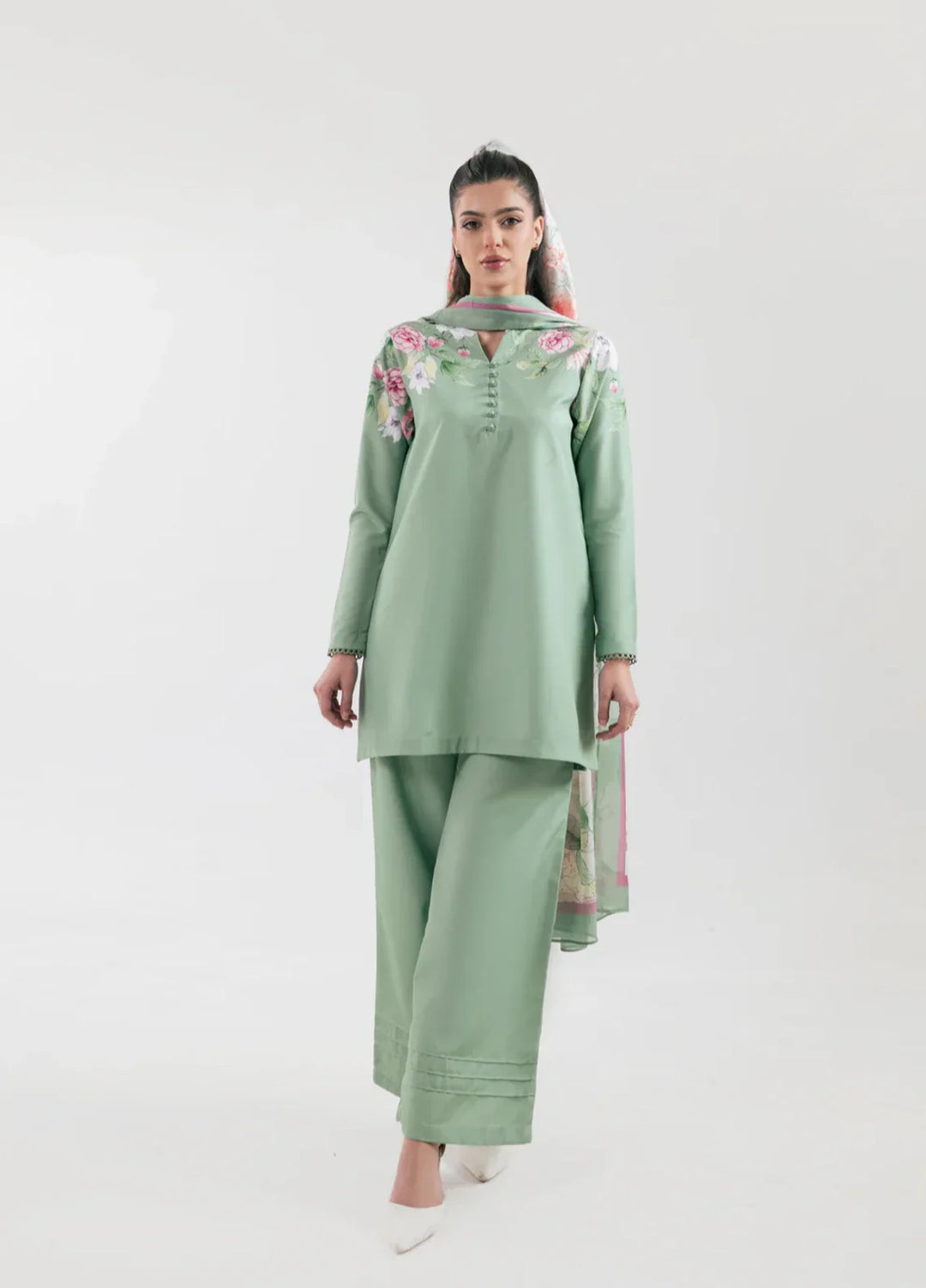 Ember Rose by Jahaan RTW Printed Lawn Silk 3 Piece Suit Florina Casual Collection