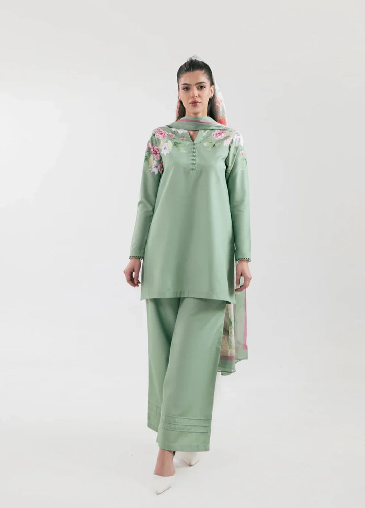 Ember Rose by Jahaan RTW Printed Lawn Silk 3 Piece Suit Florina Casual Collection