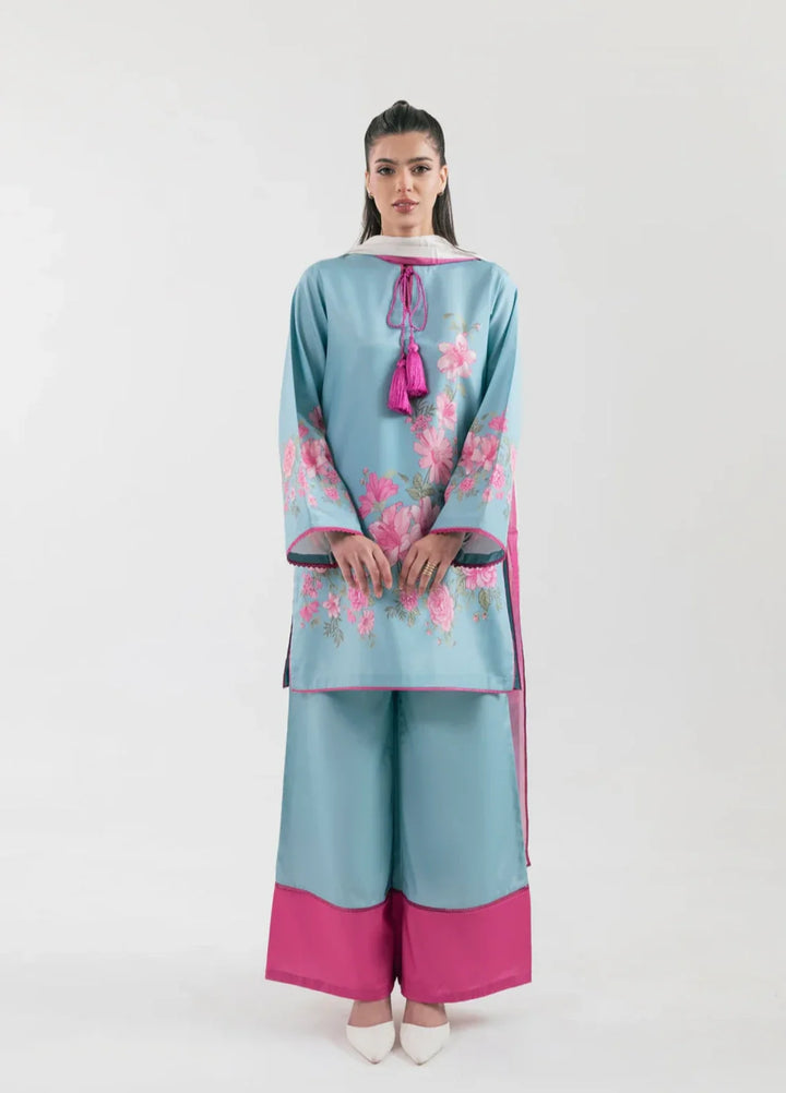 Ember Rose by Jahaan RTW Printed Lawn Silk 3 Piece Suit Twilight Casual Collection
