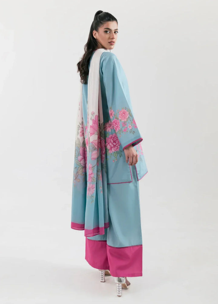 Ember Rose by Jahaan RTW Printed Lawn Silk 3 Piece Suit Twilight Casual Collection