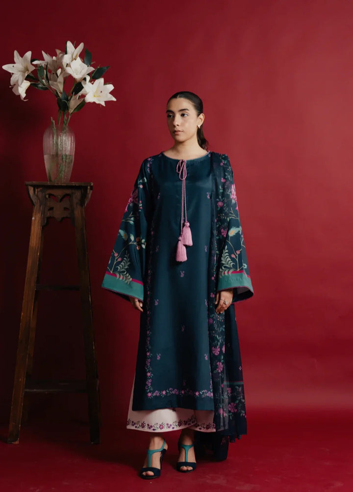 Hidden Garden by Jahaan RTW Printed Crepe 3 Piece Suit Oris Casual Collection