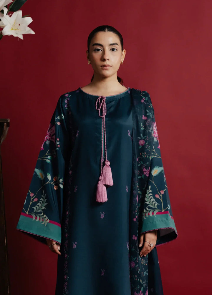 Hidden Garden by Jahaan RTW Printed Crepe 3 Piece Suit Oris Casual Collection