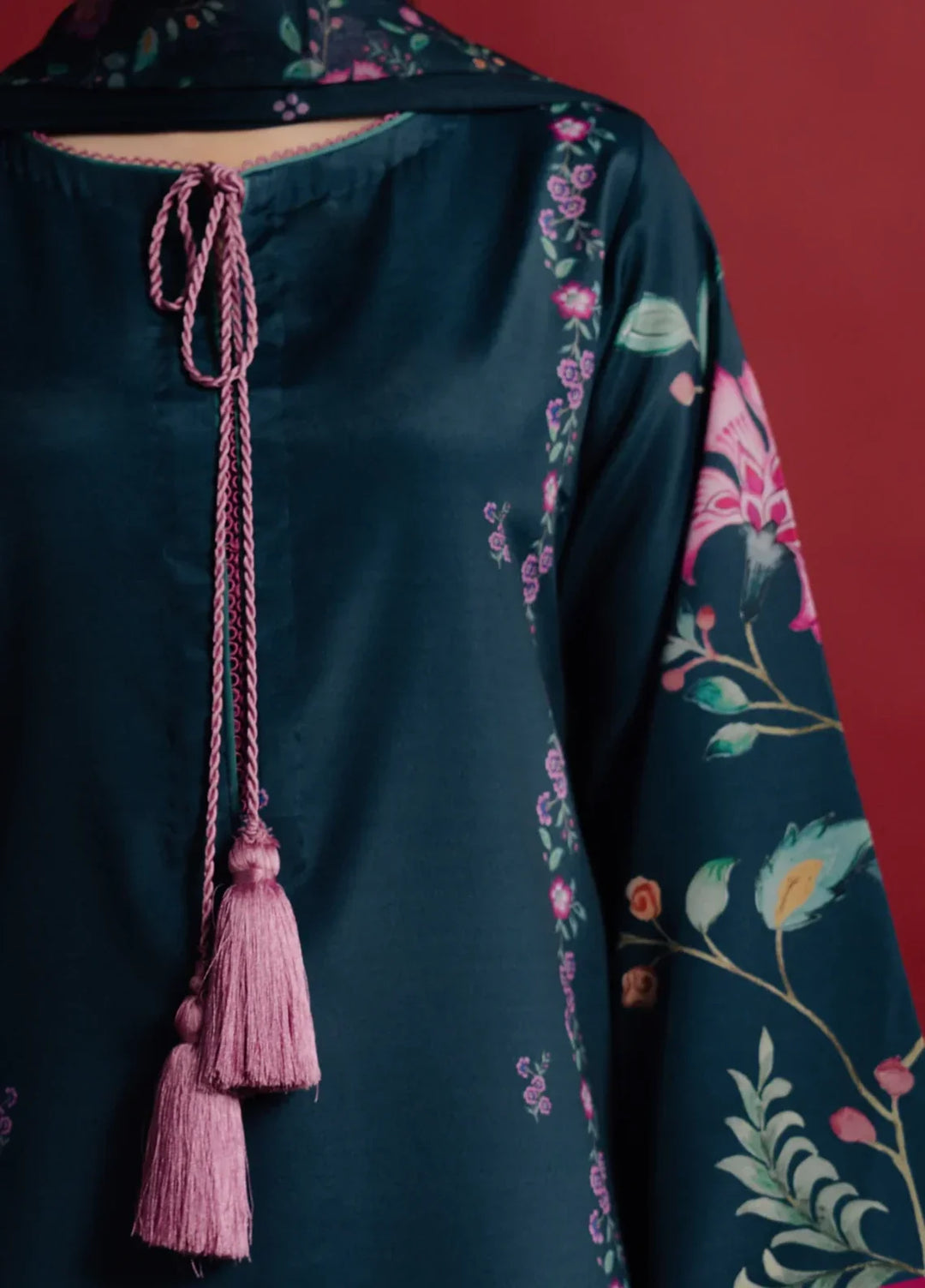 Hidden Garden by Jahaan RTW Printed Crepe 3 Piece Suit Oris Casual Collection