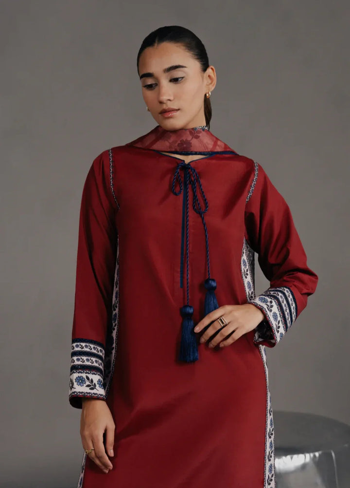 Hidden Garden by Jahaan RTW Printed Crepe 3 Piece Suit Aurora Casual Collection