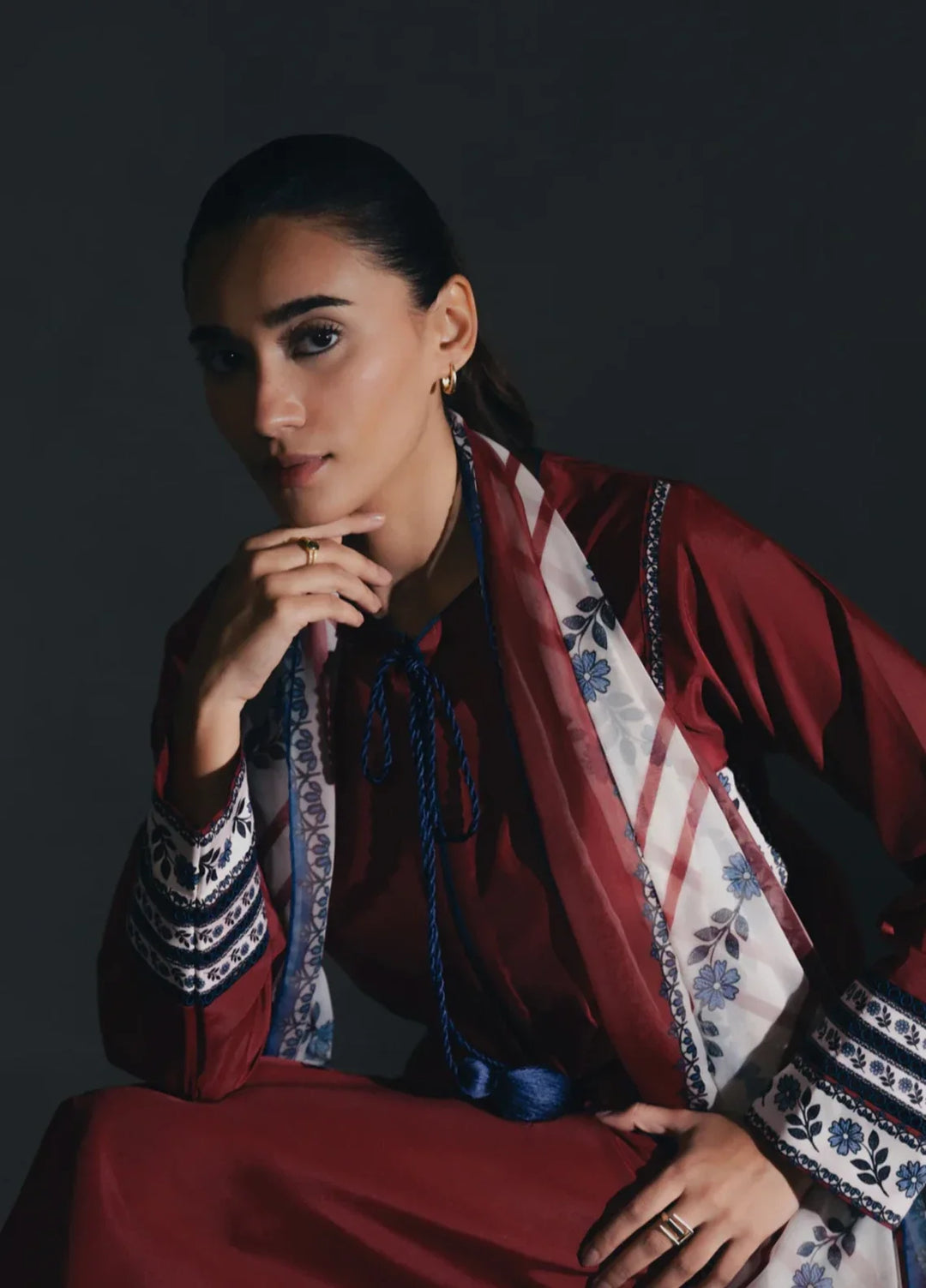 Hidden Garden by Jahaan RTW Printed Crepe 3 Piece Suit Aurora Casual Collection