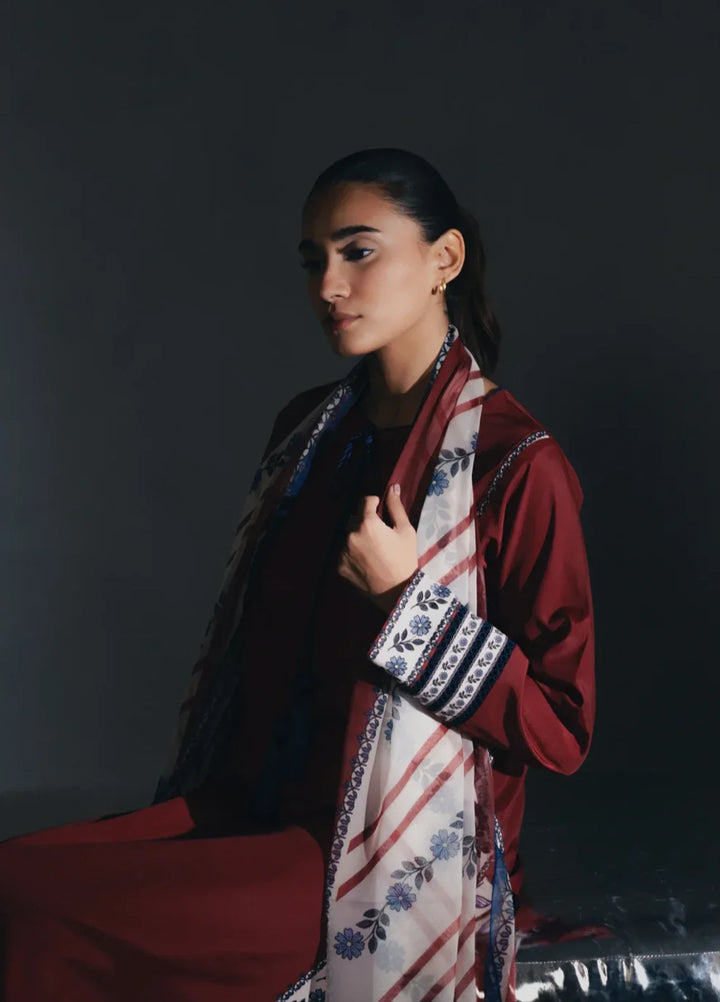 Hidden Garden by Jahaan RTW Printed Crepe 3 Piece Suit Aurora Casual Collection