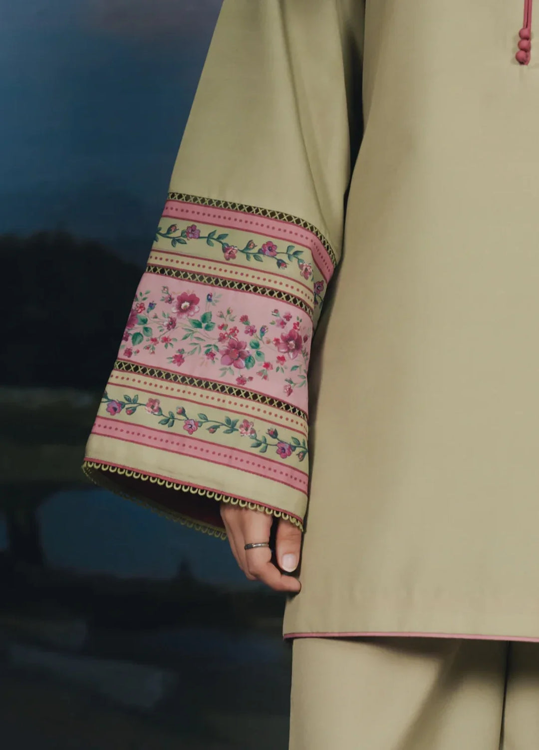 Hidden Garden by Jahaan RTW Printed Crepe 3 Piece Suit Vesper Casual Collection