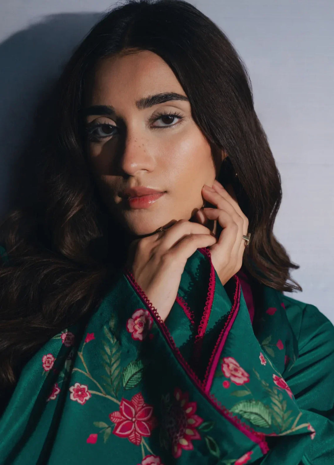 Hidden Garden by Jahaan RTW Printed Crepe 3 Piece Suit Ivy Casual Collection