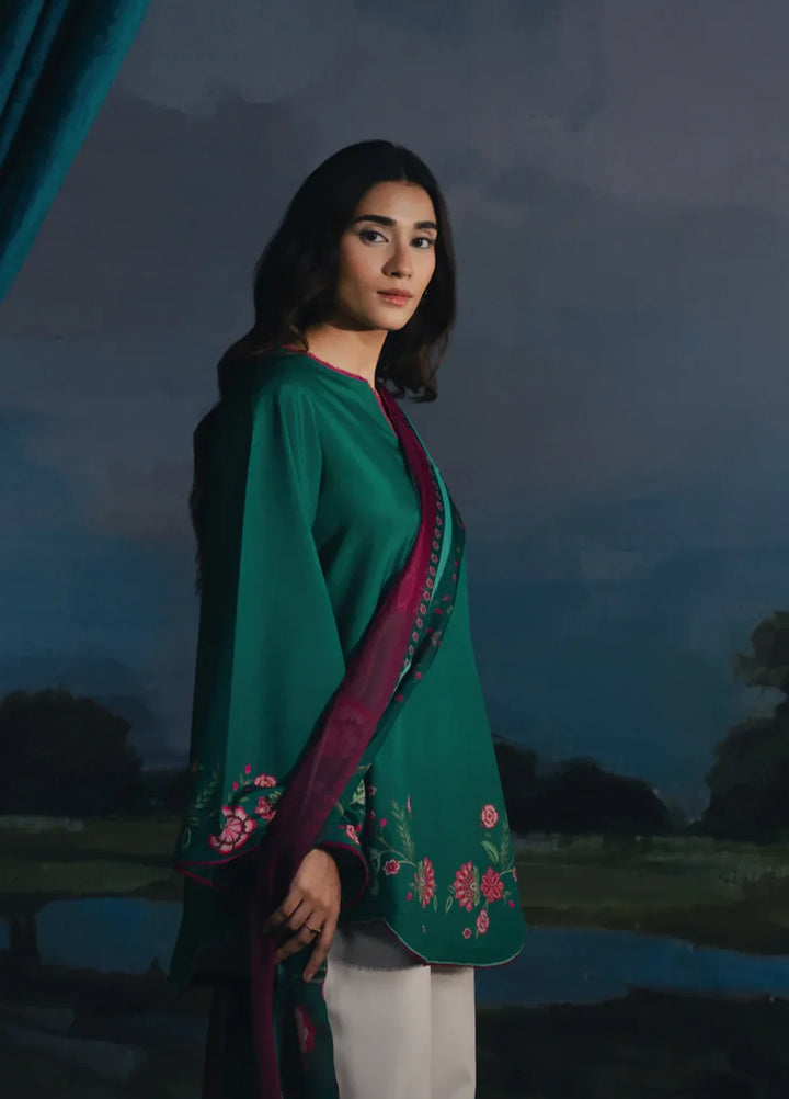 Hidden Garden by Jahaan RTW Printed Crepe 3 Piece Suit Ivy Casual Collection