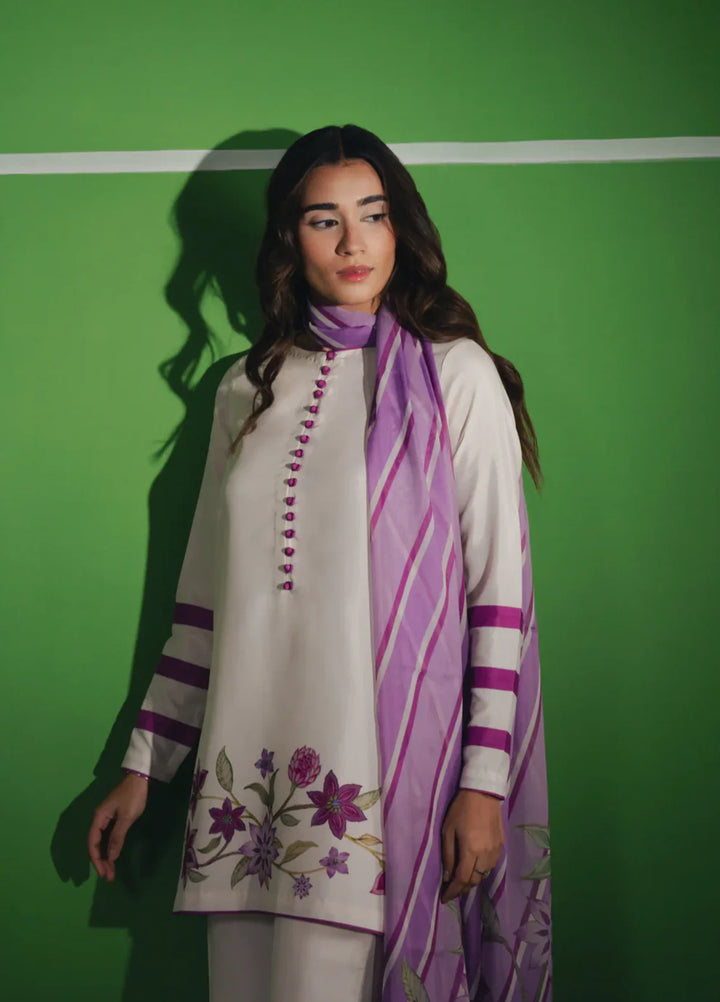 Hidden Garden by Jahaan RTW Printed Crepe 3 Piece Suit Lilly Casual Collection